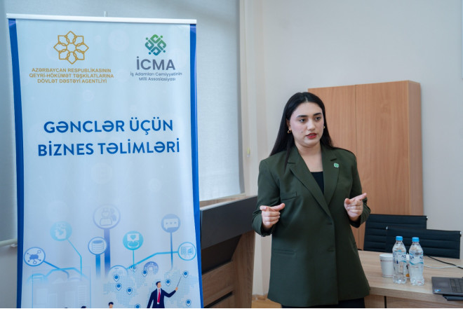 Gənclər üçün biznes təlimləri təşkil olundu - Foto