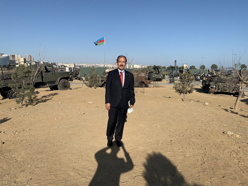 Türkiyənin Azərbaycandakı səfiri Hərbi Qənimətlər Parkında olub - FOTO
