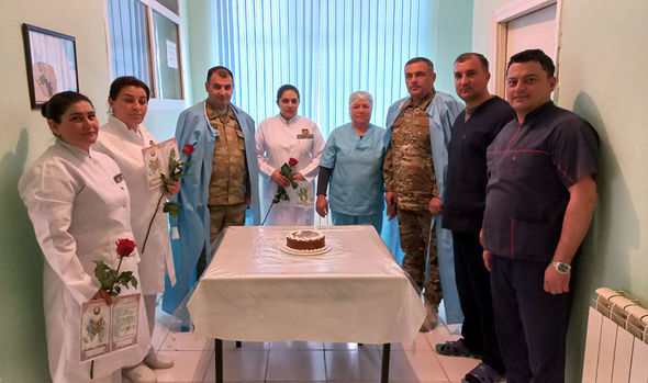 Beynəlxalq Qadınlar Günü münasibətilə Azərbaycan Ordusunda silsilə tədbirlər keçirilib - FOTO