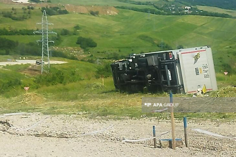 Xocalıda yük maşını AŞDI