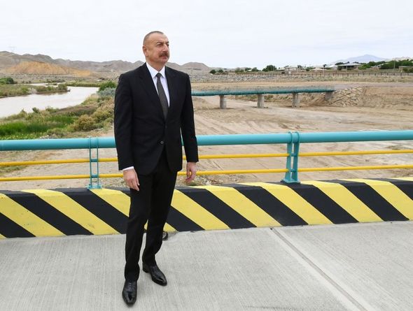 Prezident Ordubad Su Elektrik Stansiyasının tikintisi ilə tanış olub - YENİLƏNİB+FOTO