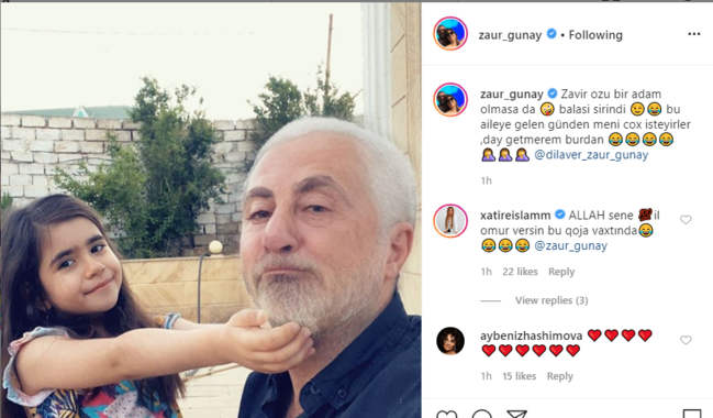 "Zaur özü adam olmasa da, qızı şirindi" - FOTO