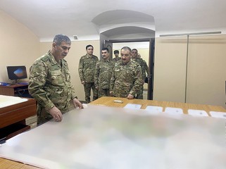 Zakir Həsənov Quru Qoşunlarında olub, müvafiq göstərişlər verdi - FOTO