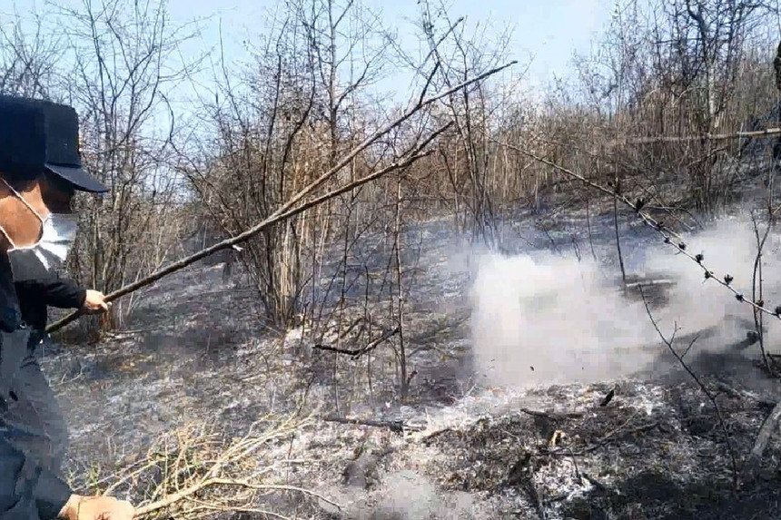 Qubada yanğın törədən şəxs saxlanıldı