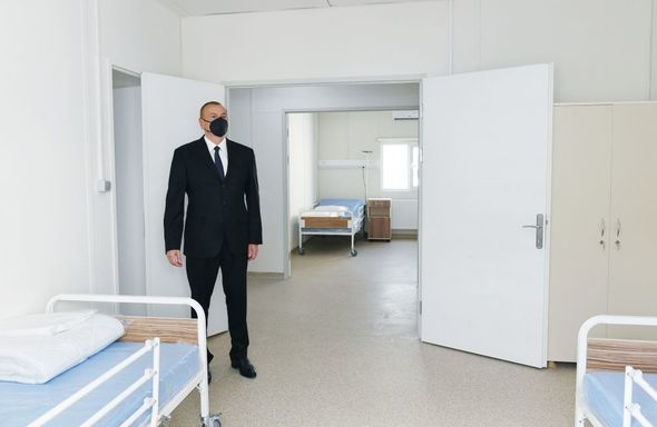 Prezident İsmayıllıda modul tipli xəstəxananın açılışında - FOTO