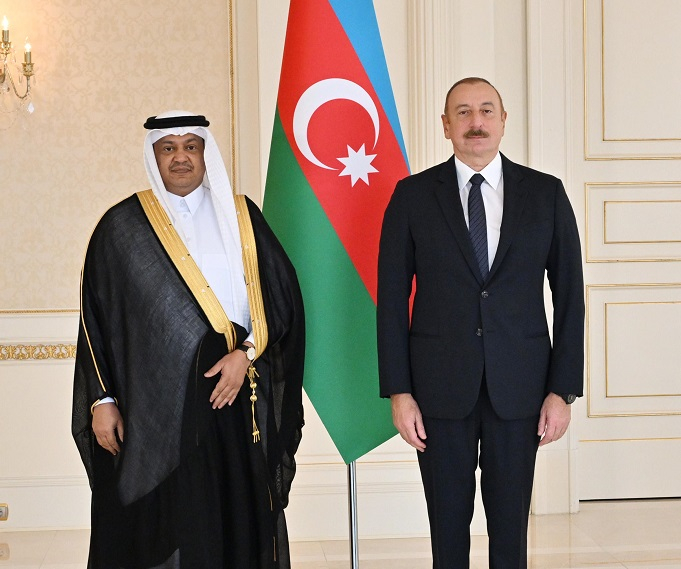 Prezident Səudiyyə Ərəbistanının yeni səfirinin etimadnaməsini qəbul etdi - FOTO