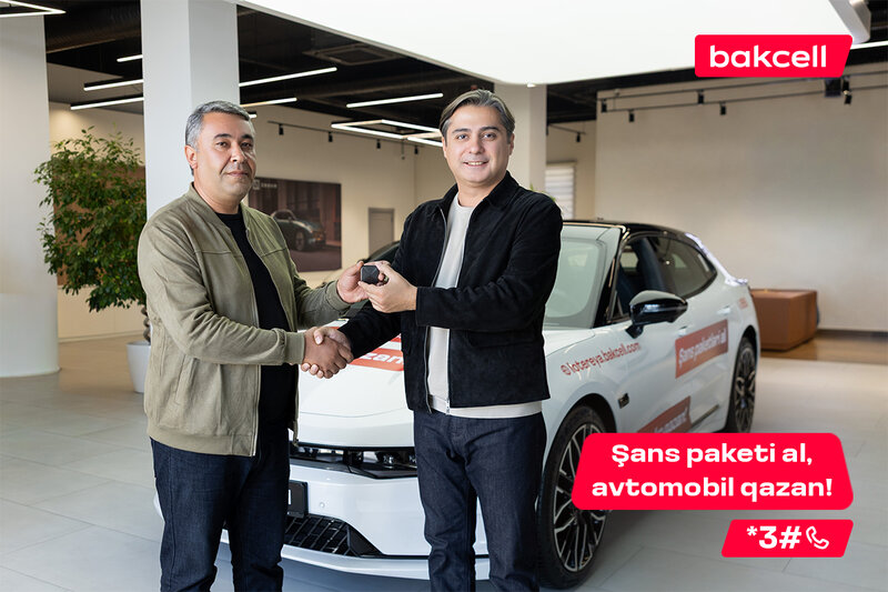 Bakcell-in meqa lotereyasında 4-cü qalib avtomobil qazandı