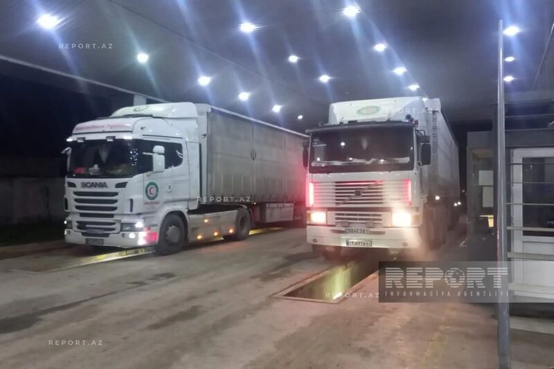 Rusiyanın İrana göndərdiyi humanitar yardım Azərbaycandan yola salınıb