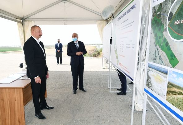 Prezident Hacıqabulda aqroparkın açılışında iştirak etdi - FOTO/VİDEO