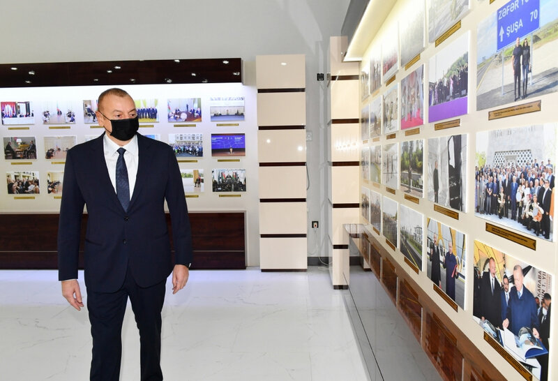 Prezident AZƏRTAC-ın yeni binası ilə tanış oldu - FOTOLAR