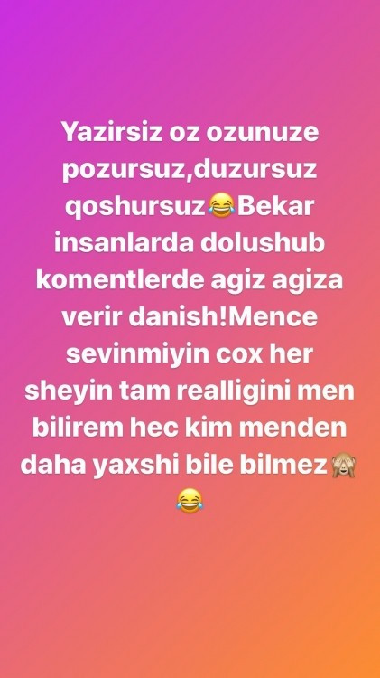 Pərvin Abıyeva: "Məncə çox sevinməyin"
