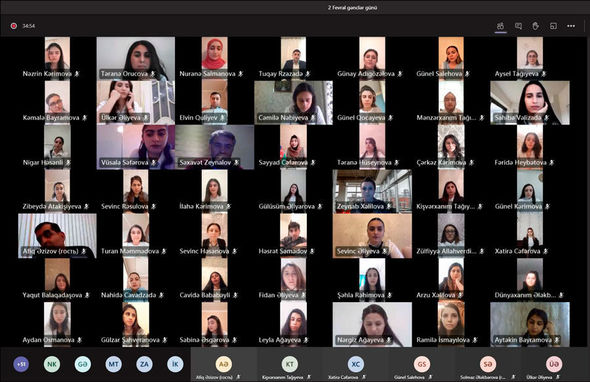 BŞTİ rəhbərliyi gənc müəllimlərlə onlayn görüş keçirib - FOTO