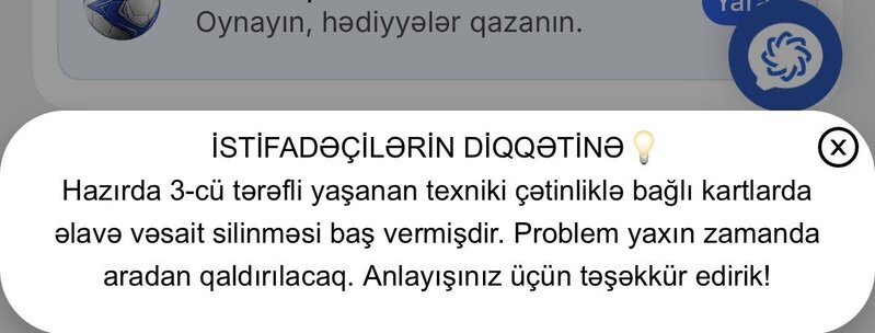ABB kartlarında nə baş verir? -Vəsaitlər silinir