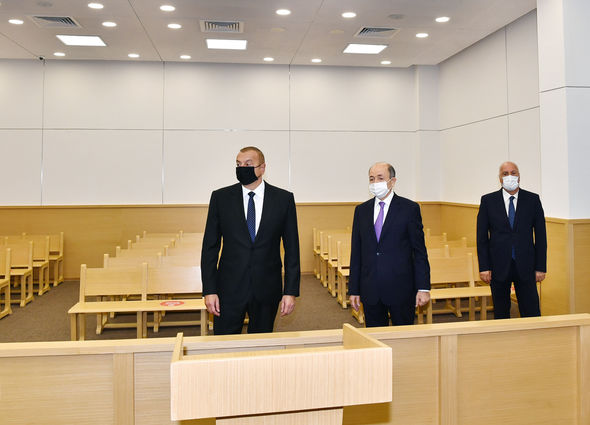 Prezident Sumqayıt Məhkəmə Kompleksinin açılışını etdi - FOTOLAR