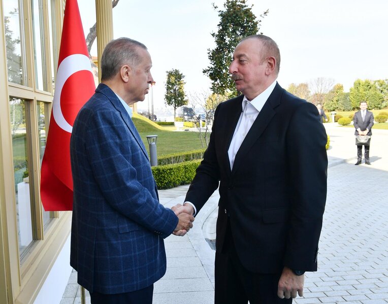İstanbulda İlham Əliyevin Rəcəb Tayyib Ərdoğan ilə görüşü oldu - FOTO/YENİLƏNİB
