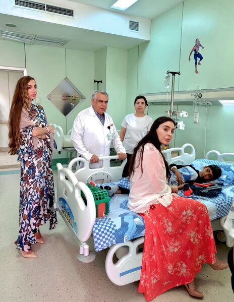 Leyla və Arzu Əliyevalar Milli Onkologiya Mərkəzində - FOTOLAR