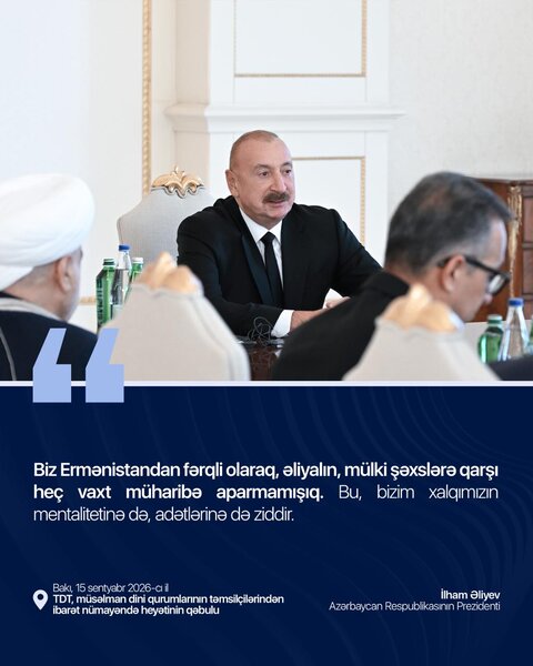 İlham Əliyev dini liderlərə nə dedi? - Əsas mesajlar