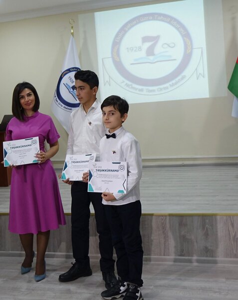 7 nömrəli məktəbdə qrant layihəsinin yekun tədbiri keçirildi - FOTOLAR