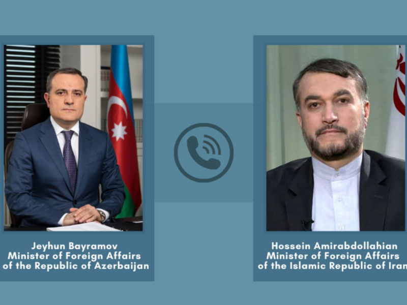 Ceyhun Bayramov iranlı həmkarı ilə telefonla danışıb