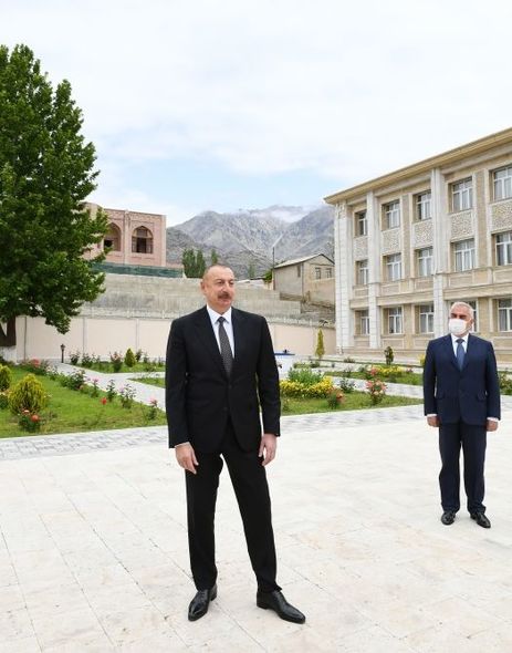 İlham Əliyev Ordubadın su təchizatı layihəsinin açılışında iştirak edib - YENİLƏNİB+FOTO