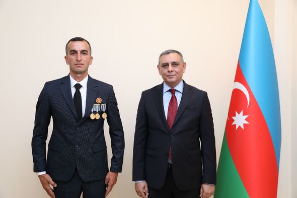 Vətən müharibəsi iştirakçıları Dövlət Xidmətində həqiqi hərbi xidmətə qəbul olundular - FOTO