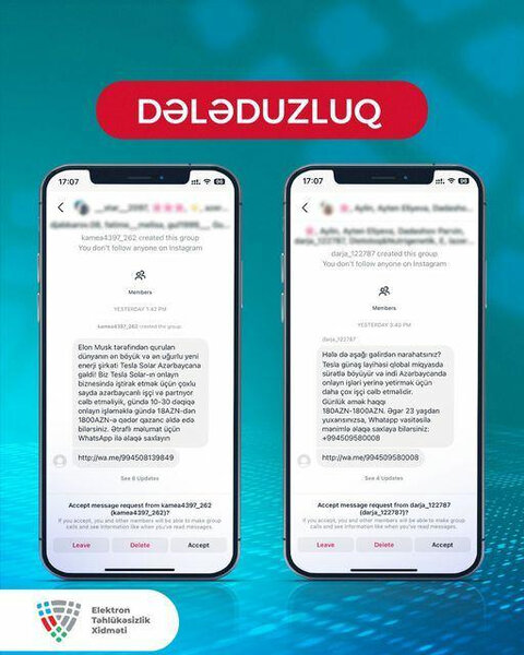Telefonunuza gələn bu mesajları qətiyyən AÇMAYIN - Dövlət Xidməti məlumat yaydı