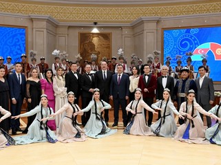 Sadır Japarovun adından İlham Əliyevin şərəfinə rəsmi qəbul təşkil edilib - FOTO