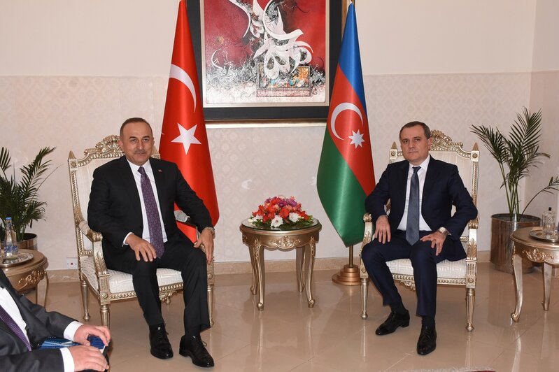 Ceyhun Bayramov Mevlüt Çavuşoğlu ilə görüşüb - FOTO