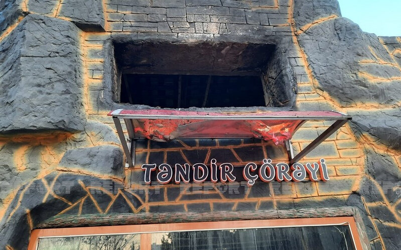 "50 qəpik" restoranında baş verən yanğın söndürülüb