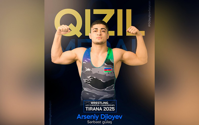Güləşçimiz Avropa Çempionatında qızıl medal qazandı