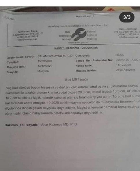Ana övladı üçün müraciət etdi: "Xahiş edirəm, qızıma kömək edin, o, hələ çox gəncdir