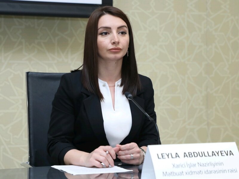 Leyla Abdullayeva: 'Ermənistanı regionda yaranmış reallıqları qəbul etməyə çağırırıq