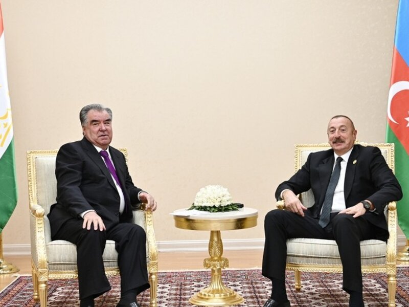 İlham Əliyev Tacikistan Prezidenti ilə görüşdü