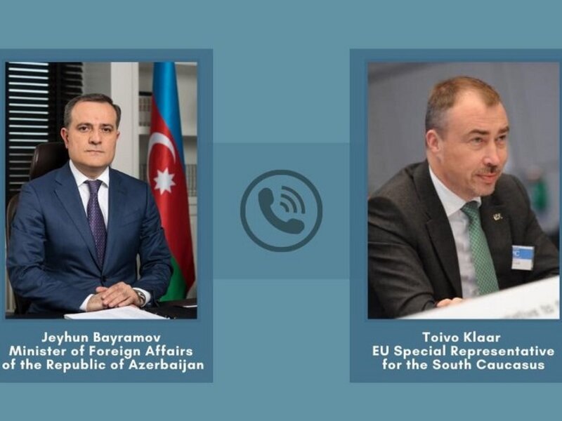 Ceyhun Bayramov Aİ-nin xüsusi nümayəndəsi ilə Ermənistan-Azərbaycan sərhədindəki gərginliyi müzakirə edib