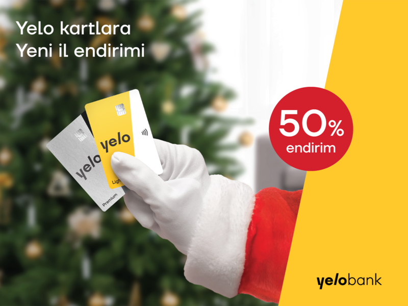 Yelo Kart üçün 50% endirim kampaniyası