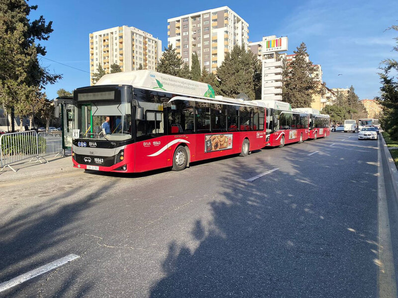 BNA: Azarkeşlərin daşınması üçün avtobuslar hazır vəziyyətdədir - FOTO