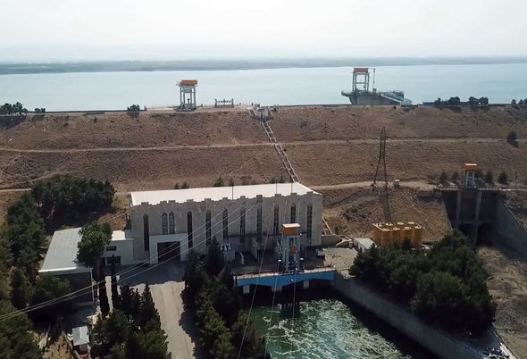 40 illik su anbarı qəzalı vəziyyətdən çıxarılır - FOTO/VİDEO