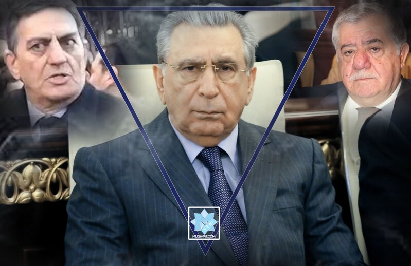 Ramiz Mehdiyev, Əli Kərimli və Abbas Abbasov 