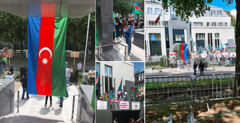 Azərbaycan səfirliyinin önündə ermənilərin uğursuz aksiyası - RƏSMİ 