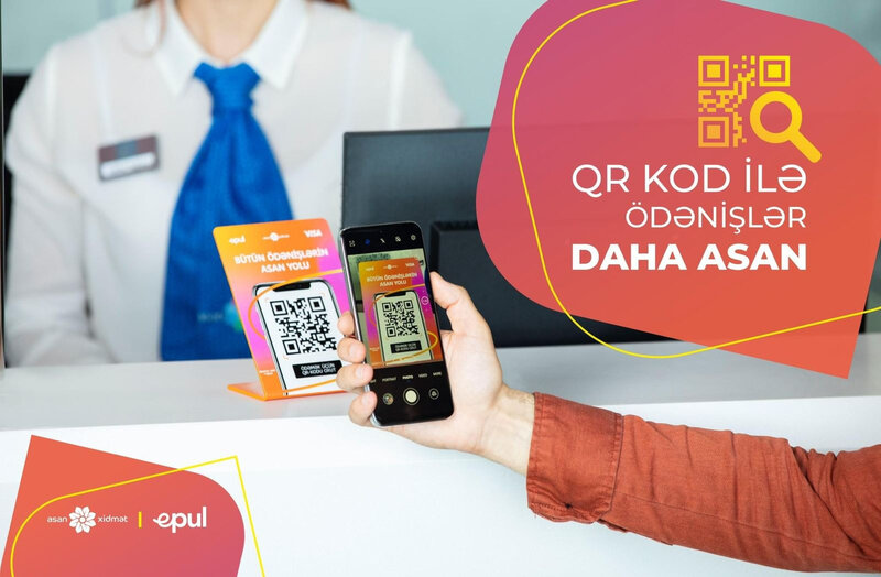 ASAN xidmət'də ödənişləri QR kodla ödəmək mümkünləşdi
