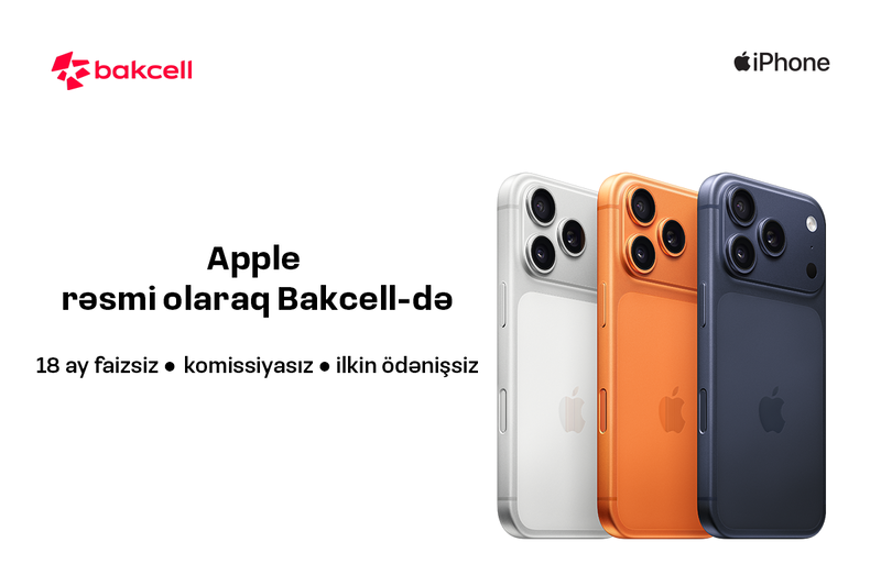 Apple məhsullarını rəsmi olaraq Bakcell Shop-da əldə et