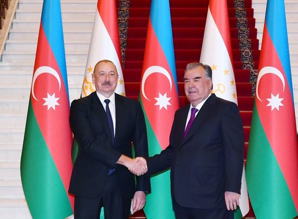 Azərbaycan Prezidentinin Düşənbədə rəsmi qarşılanma mərasimi oldu - FOTOLAR