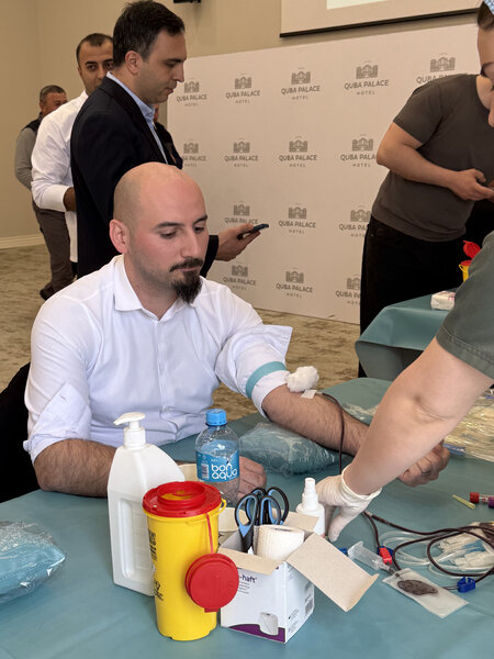 Qan ver, yaşat: Quba Palace Hotel-dən humanitar təşəbbüs - FOTOLAR