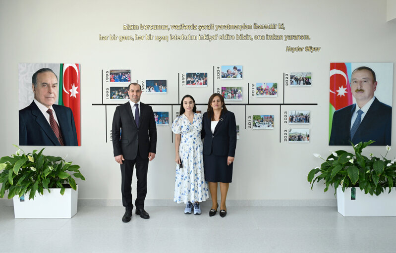 Leyla Əliyeva Şamaxıda körpələr evi-uşaq bağçalarının açılışında - Fotolar
