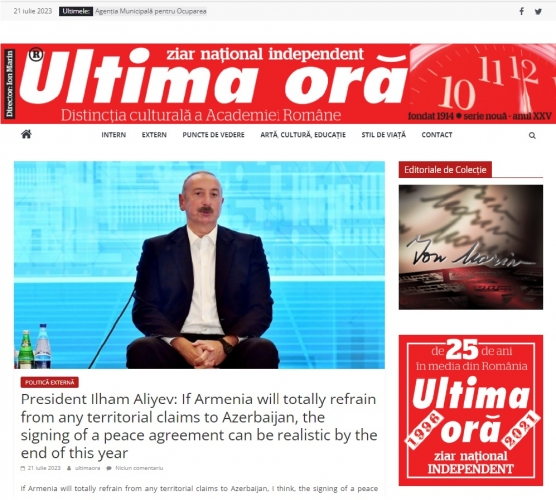 Rumıniya mətbuatı Şuşada keçirilən Qlobal Media Forumundan yazıb - FOTOLAR
