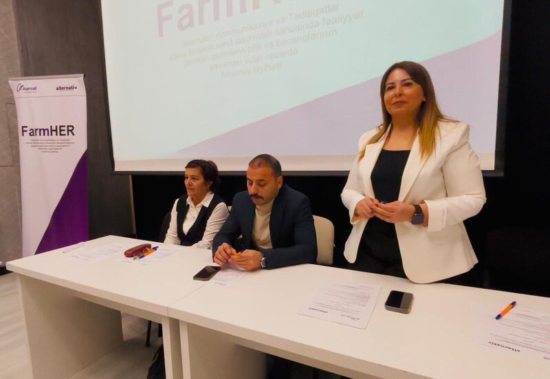 Şamaxıda aqrar sektorda çalışan qadınlar üçün təlim keçirilib