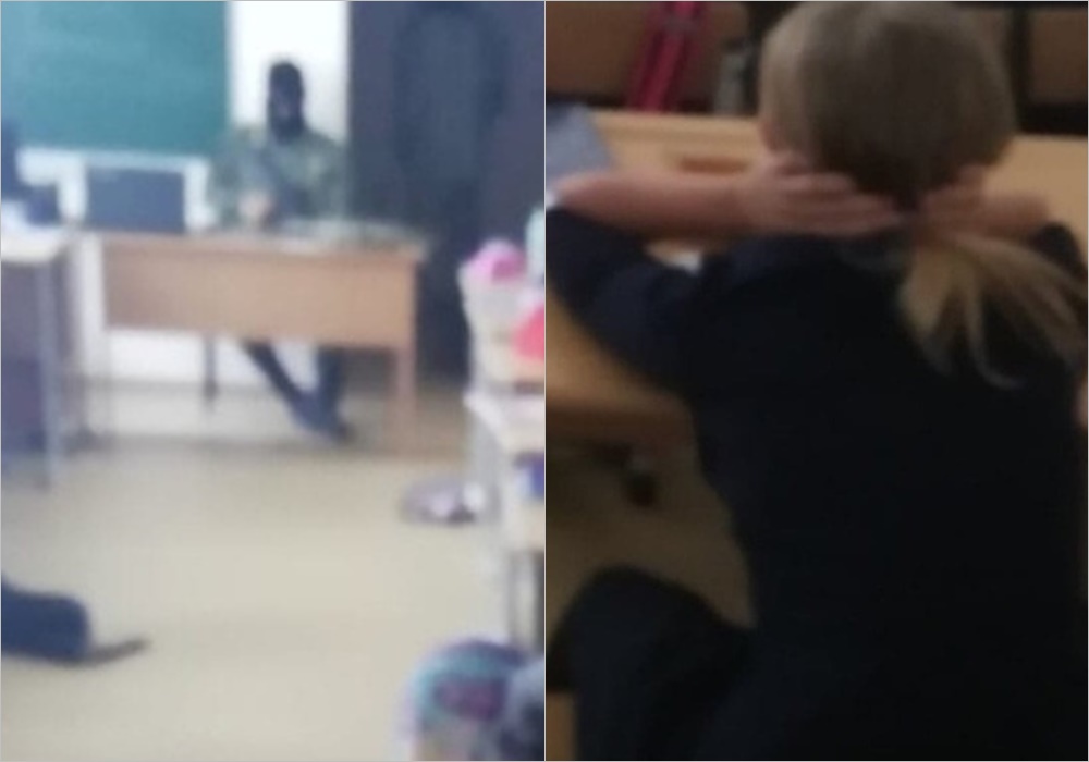 "Terrorçular" məktəbə soxuldu, şagirdin halı pisləşdi - FOTO