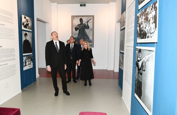 Prezident Tovuzda Azərbaycan Aşıq Sənəti Dövlət Muzeyinin açılışında - YENİLƏNİB+FOTO