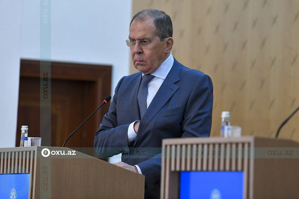 Bayramov-Lavrov mətbuat konfransı Oxu.Az-ın obyektivində - FOTOREPORTAJ
