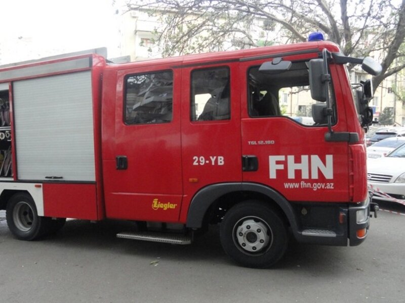 Lənkəranda ikimərtəbəli evdə yanğın olub